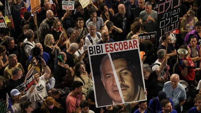 Ribuan Demonstran di Yerusalem Tuntut Pemilu Baru dan Mundurnya Netanyahu